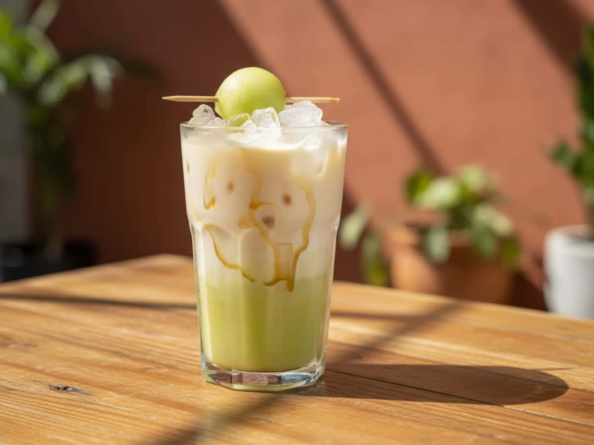 Fotografía: melon con miel latte