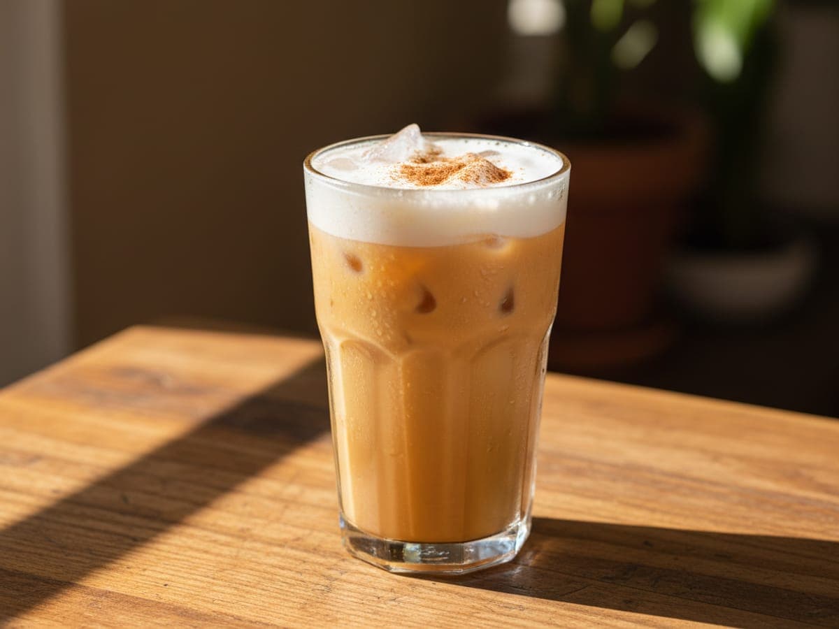 Fotografía: chai latte frio