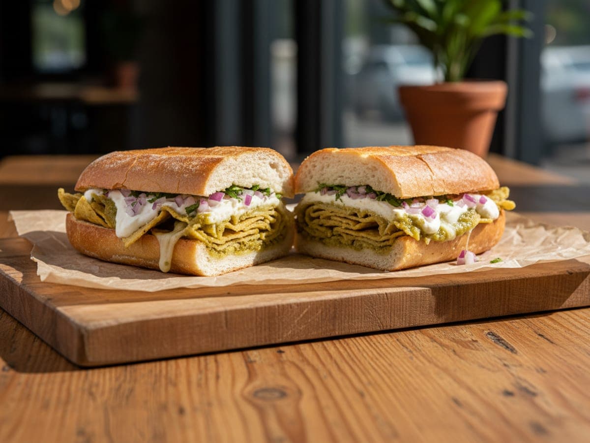 Fotografía: torta de chilaquiles