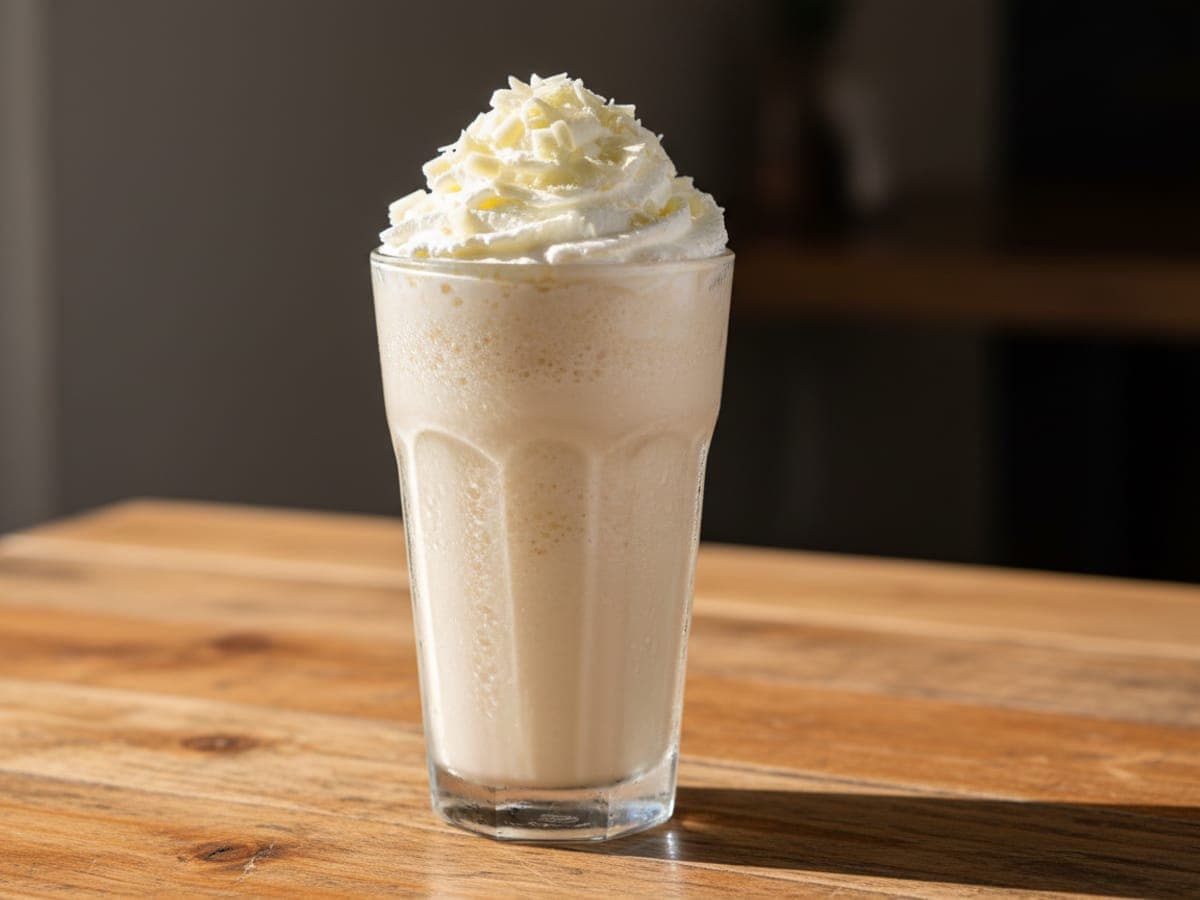 Fotografía: frappe chocolate blanco